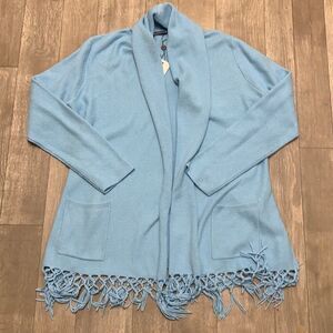 Womens Nwt Alashan Cashmere‎ Blend Cardigan Sweater